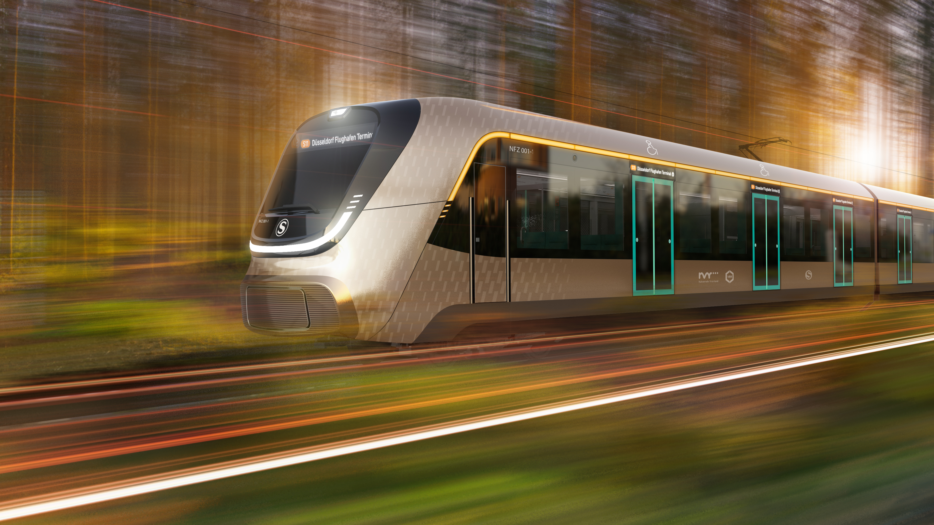 Ein futuristisch anmutendes Modell zeigt das S-Bahn-Fahrzeug-Konzept, das zur Ausschreibung steht.